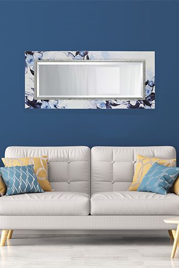 Rectangle mirror, decorative rectangular framed mirror for bathroom, living room, hallway and entryway. 