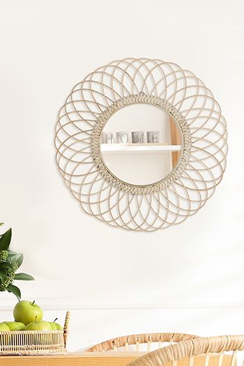 RATTAN MIRROR IV
