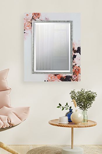 Rectangle mirror, decorative rectangular framed mirror for bathroom, living room, hallway and entryway. 